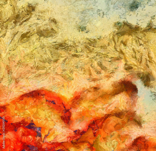 Wallpaper Mural Colorful oil and watercolor background for creating unique products and decorate original prints. Rough beautiful pattern. Grunge scratched template. Torontodigital.ca