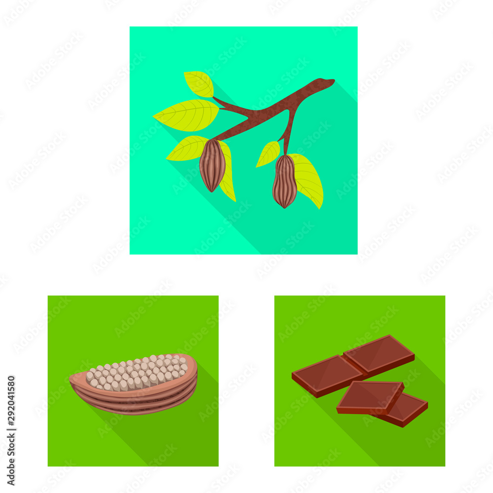 Vector illustration of treat and product logo. Collection of treat and yummy stock vector illustration.