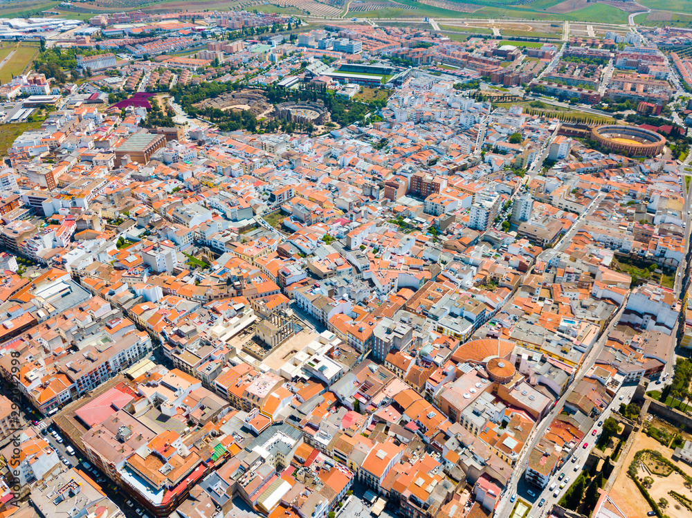 Aerial view of Merida cityscape