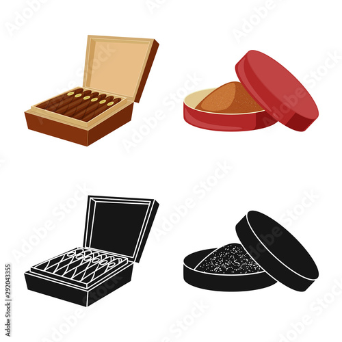 Vector design of refuse and stop symbol. Collection of refuse and habit vector icon for stock.