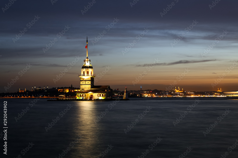 Maidens Tower in Istanbul, Turkey