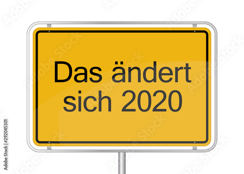 Das ändert sich 2020 Ortsschild