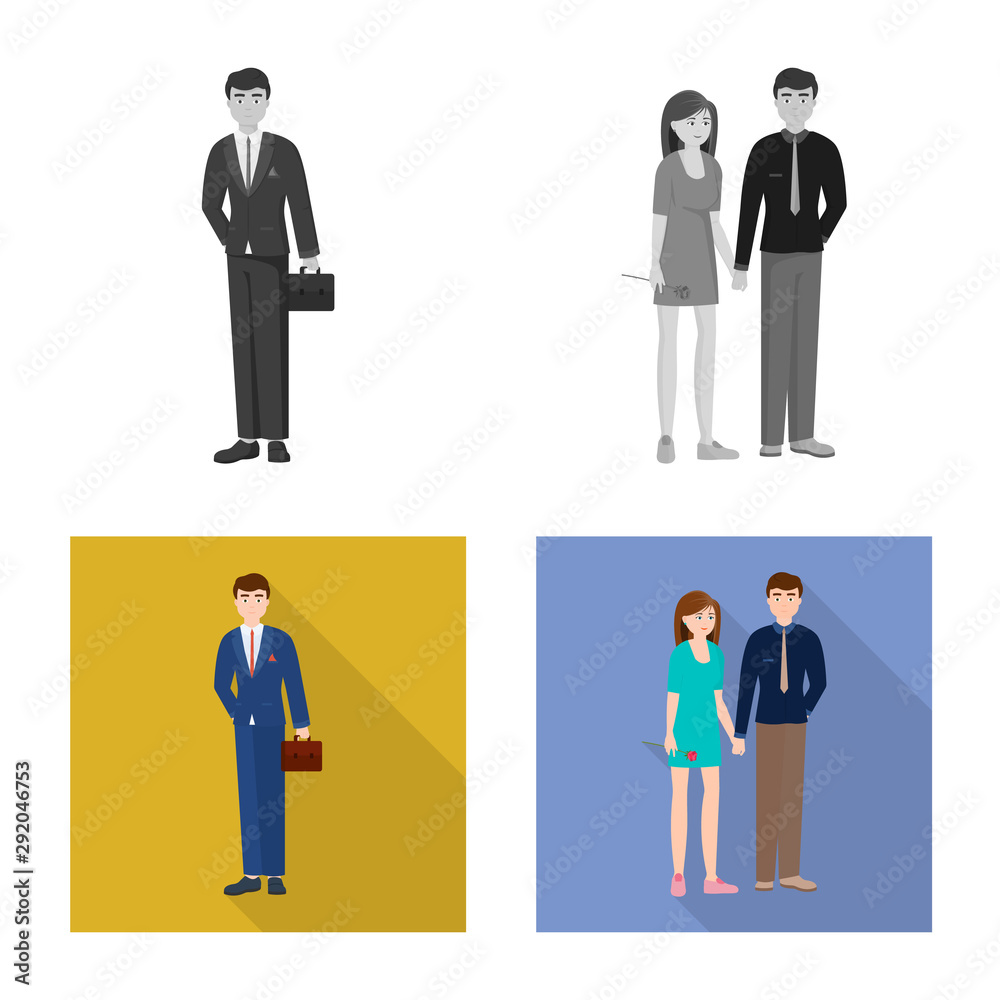 Vector design of character and avatar symbol. Set of character and portrait vector icon for stock. Vector design of character and avatar symbol. Set of character and portrait vector icon for stock.