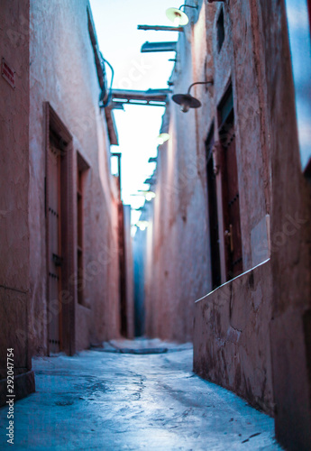 narrow street in old town © Parakkal Navab
