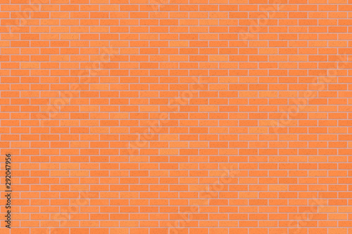 Light red brick wall abstract background. Texture of bricks. Vector illustration