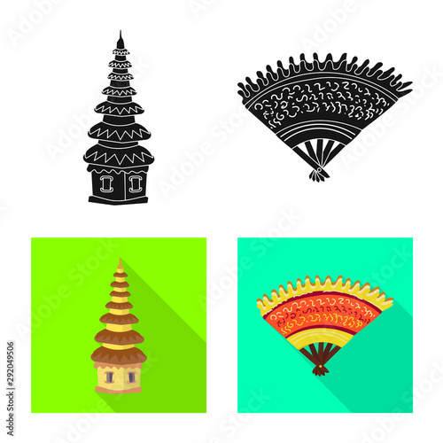 Isolated object of and travel icon. Collection of and traditional stock symbol for web.