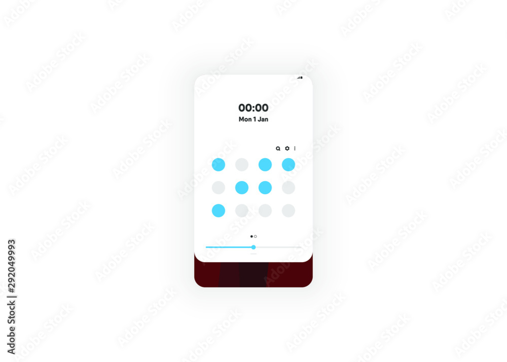 Drop Down Panel Notification Smartphone Phone User Interface User Experience UI Template Vector Illustration Drop Down Panel Notification Smartphone Phone User Interface User Experience UI Template Vector Illustration