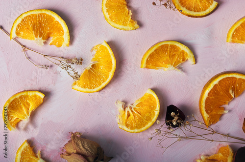 orange pattern fruit and leaf