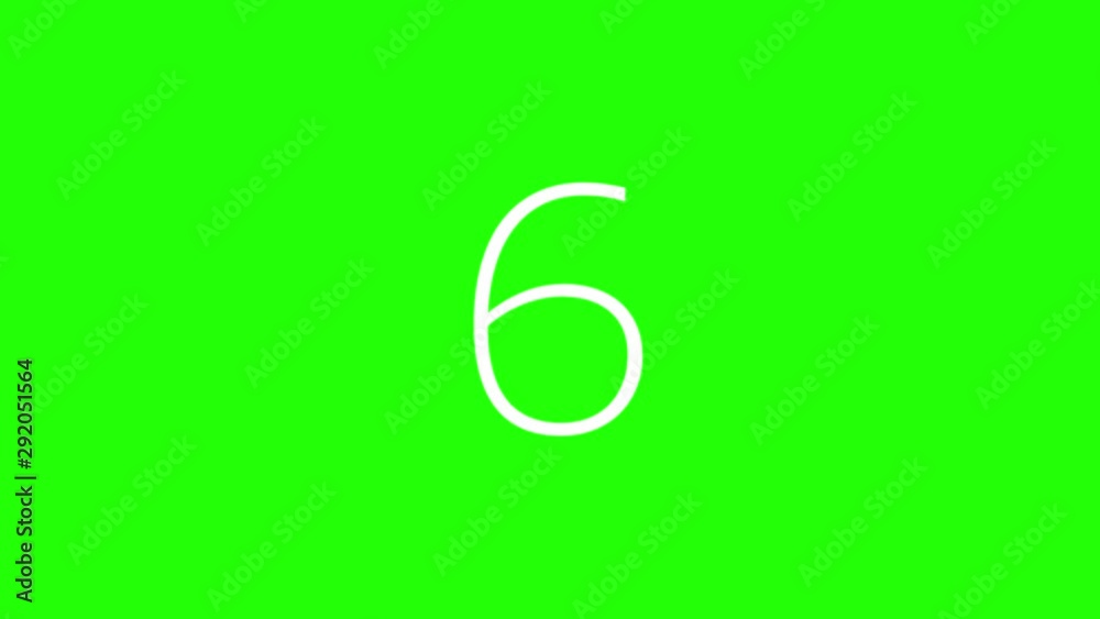 10 Ten seconds timer countdown with white minimal numbers on green screen chroma key background. Circular and digital chronometer. Flat design. 10 Ten seconds timer countdown with white minimal numbers on green screen chroma key background. Circular and digital chronometer. Flat design.