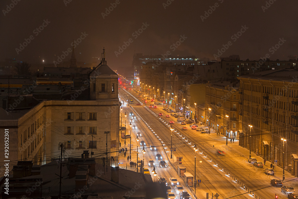 Winter in Saint Petersburg, Russia