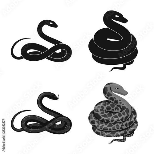 Isolated object of mammal and danger symbol. Collection of mammal and medicine stock vector illustration.