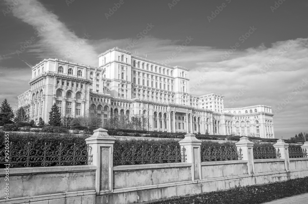 The Palace of the Parliament in Bucharest, Romania.