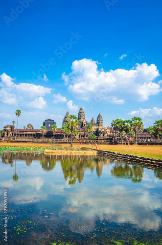 Ancient temple complex Angkor Wat, Siem Reap, Cambodia. © Olena Zn