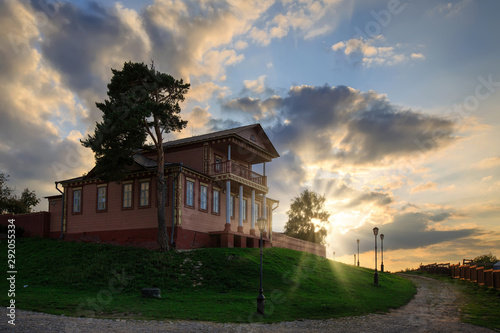 House of Illarionov-Brovkin-Medvedev, built in 19th century. Island town of Sviyazhsk, Republic of Tatarstan, Russia. photo