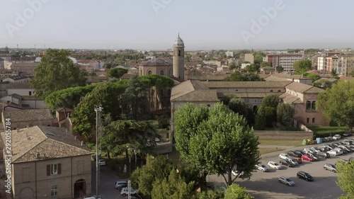 Aerial view of San Vitale, bizantine church in Ravenna (Italy) photo