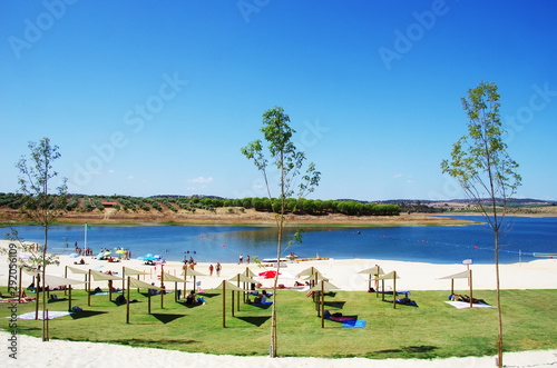 Quadro em tela fluvial beach near amieira village, Portugal