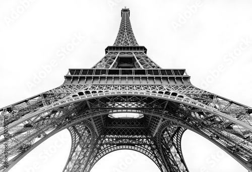 Eiffel Tower on white background © Bruce Aspley