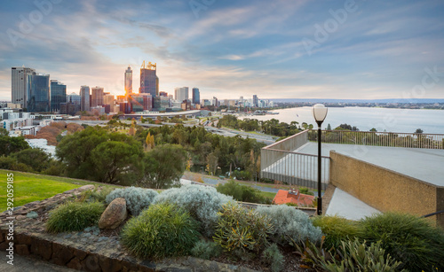 Perth Sunrise from Kings Park Western Australia