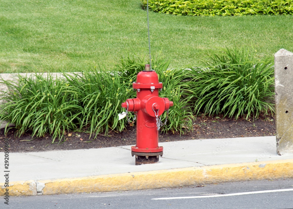 HYDRANT on a residential area painted in bright colors HYDRANT on a residential area painted in bright colors
