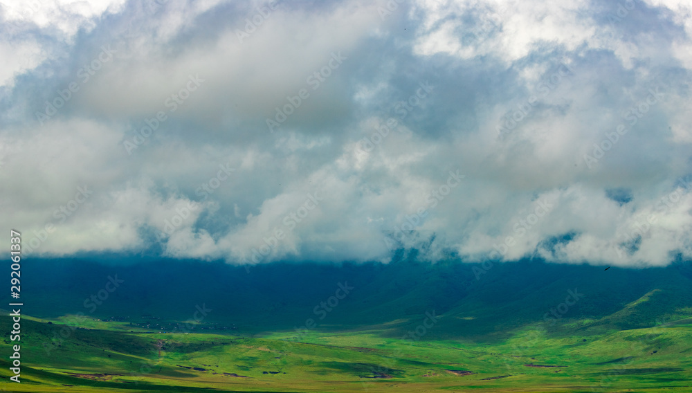Low clouds in Tanzania highlands