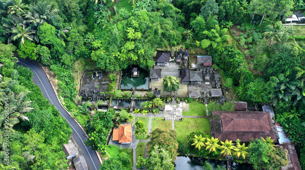View of famous temple at Sebatu Village, Ubud, Bali. View of famous temple at Sebatu Village, Ubud, Bali.