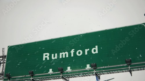 Airplane Landing Rumford in Christmas photo