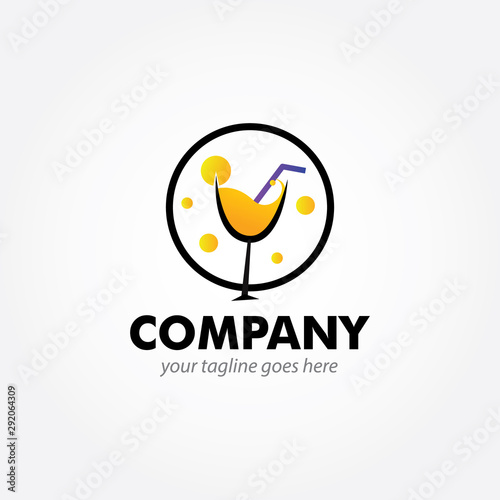 cocktail and bar logo