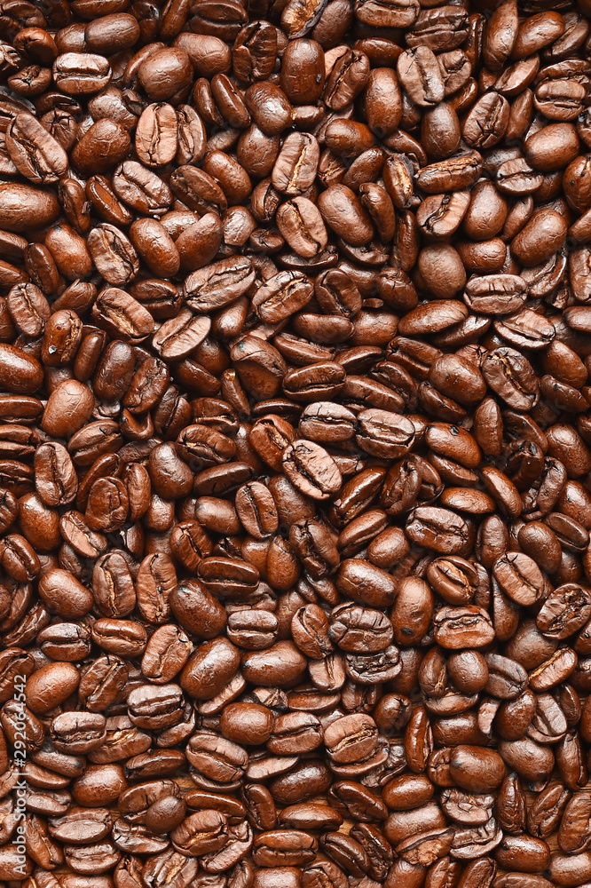 Close up of coffee beans for background Close up of coffee beans for background