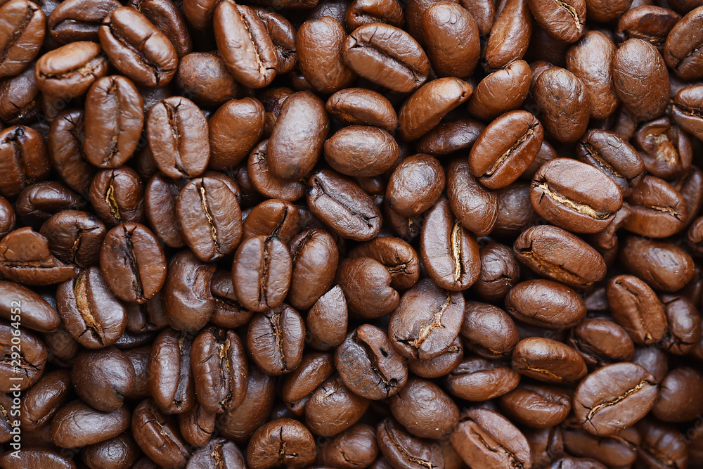 Close up of coffee beans for background Close up of coffee beans for background