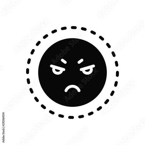 Black solid icon for reaction 