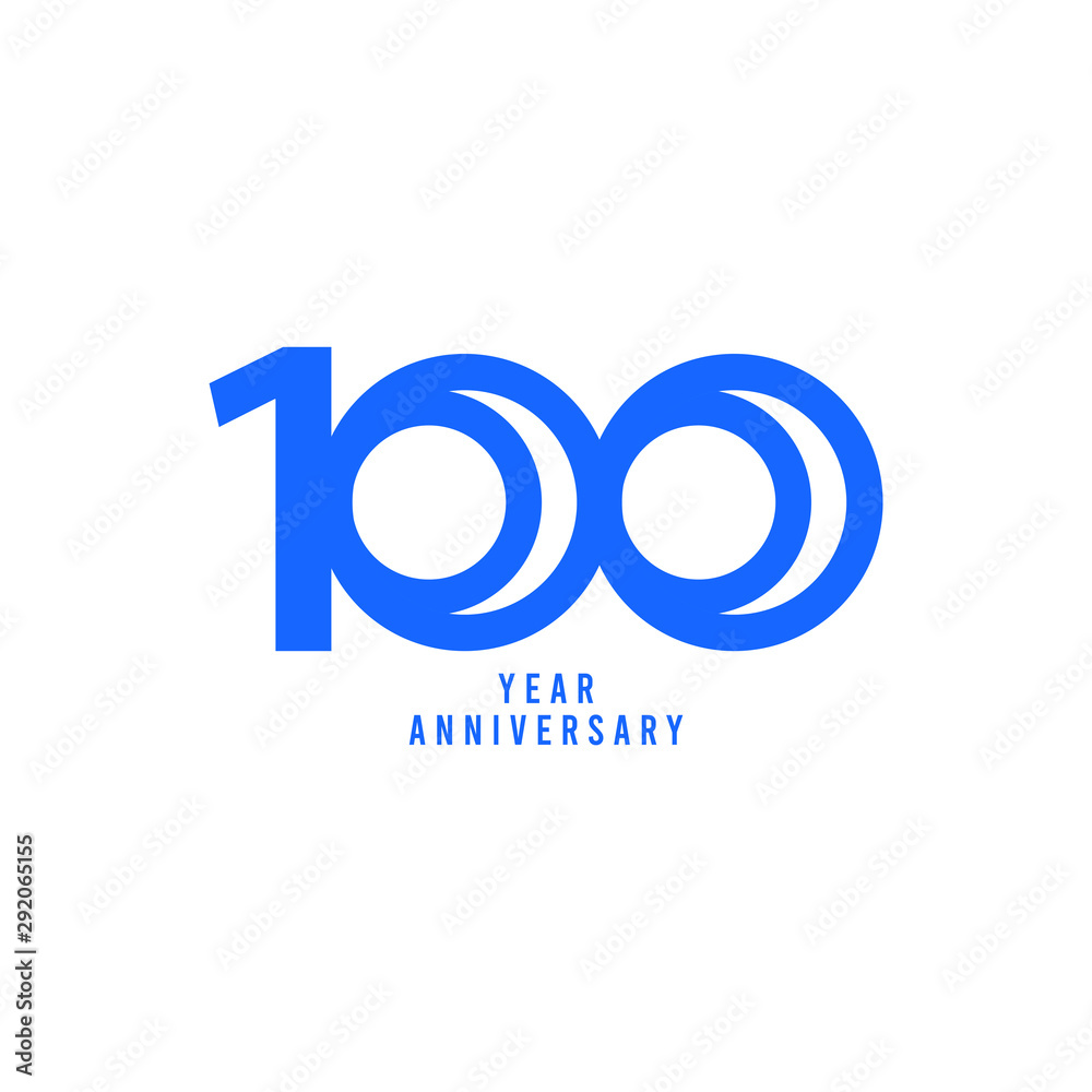 100 Years Anniversary Vector Template Design Illustration