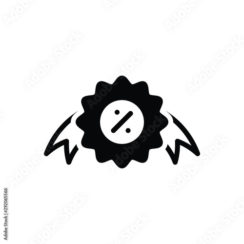 Black solid icon for offer proposal