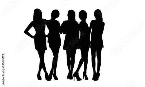 A Group Of Women Silhouettes