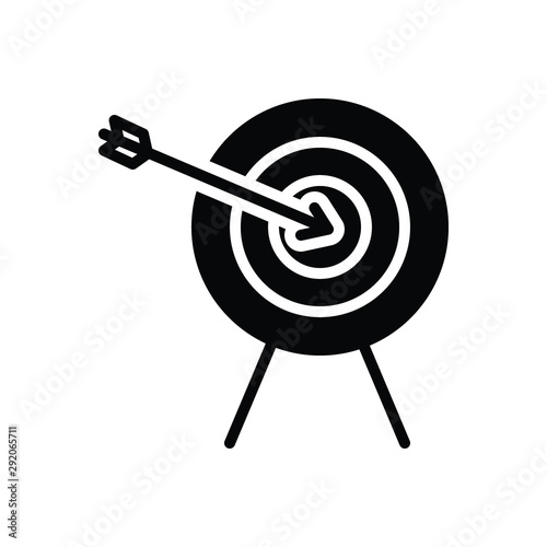 Black solid icon for accurate 