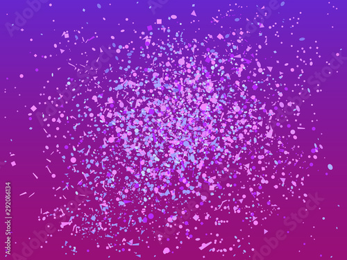 Confetti on isolated background. Bright explosions. Holiday texture with colorful glitters. Print for your design