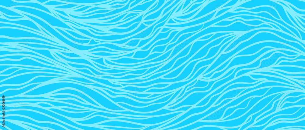 Monochrome wave pattern. Colorful wavy background. Hand drawn tangled lines. Stripe texture. Line art. Colored wallpaper