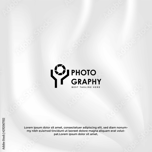 Hold hand Camera photography logo icon vector template