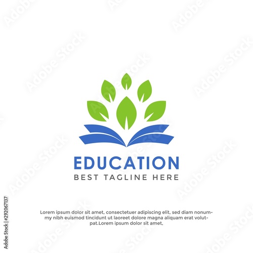 Modern Education icon Logo template