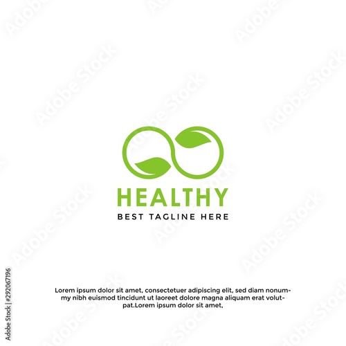modern healthy icon logo template
