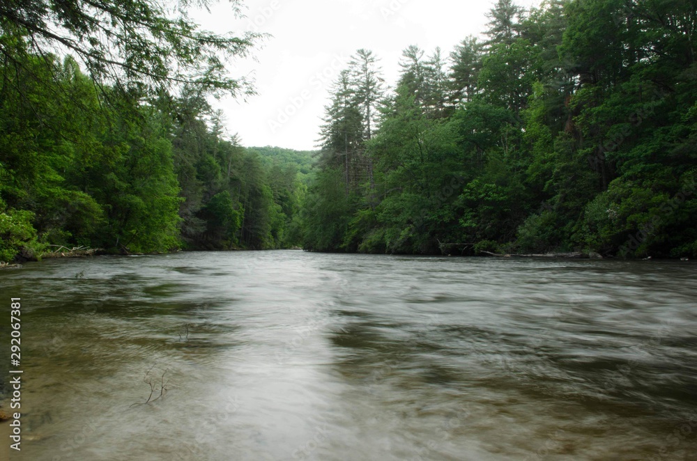 Calm River in Georgia Mountains Calm River in Georgia Mountains
