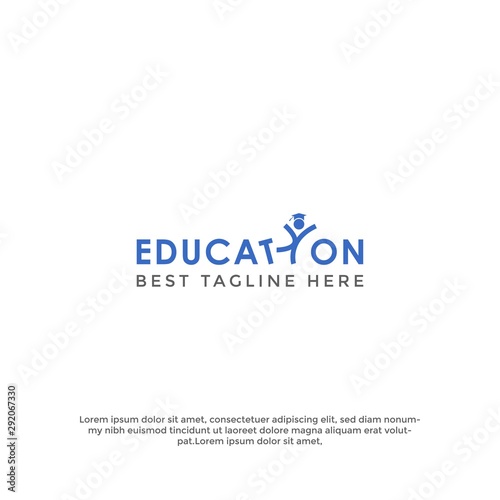 Modern Education icon Logo template