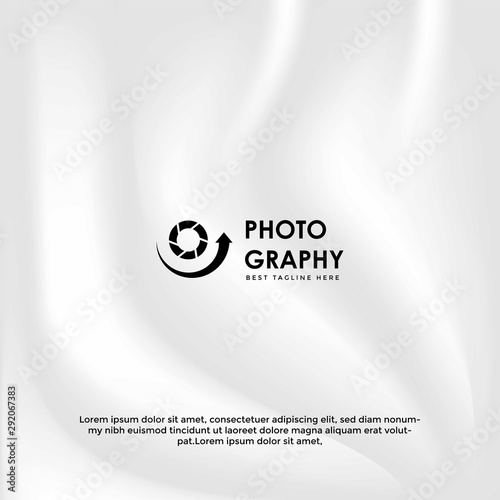 180 degree Camera photography logo icon vector template