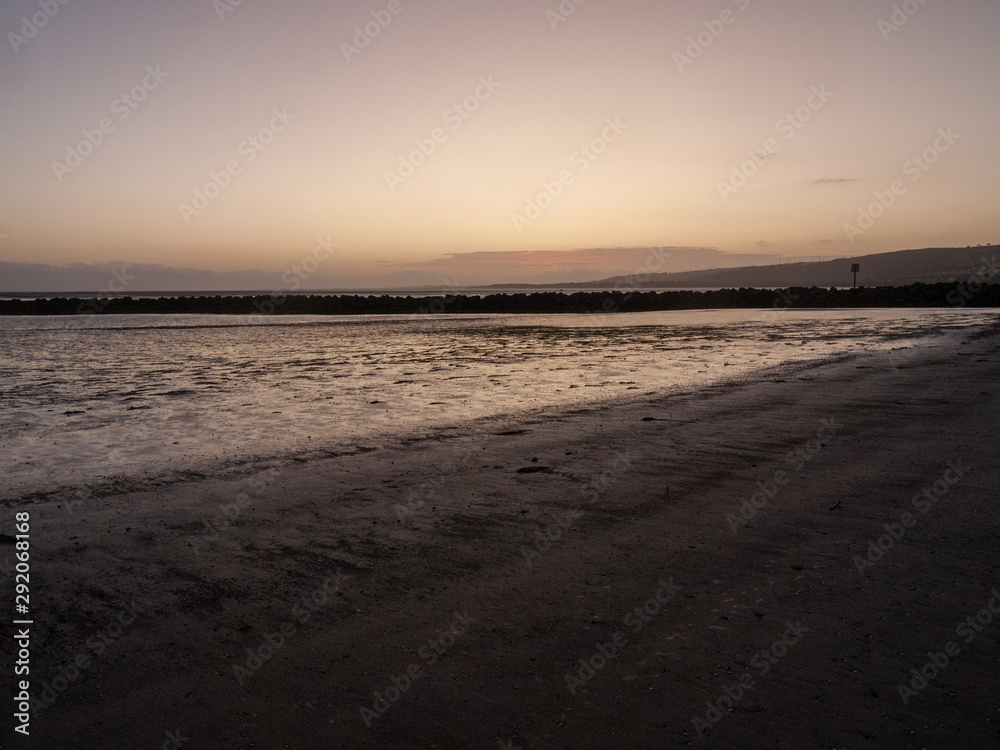 Llanelli beach south wales sky scene outside landscape beauty