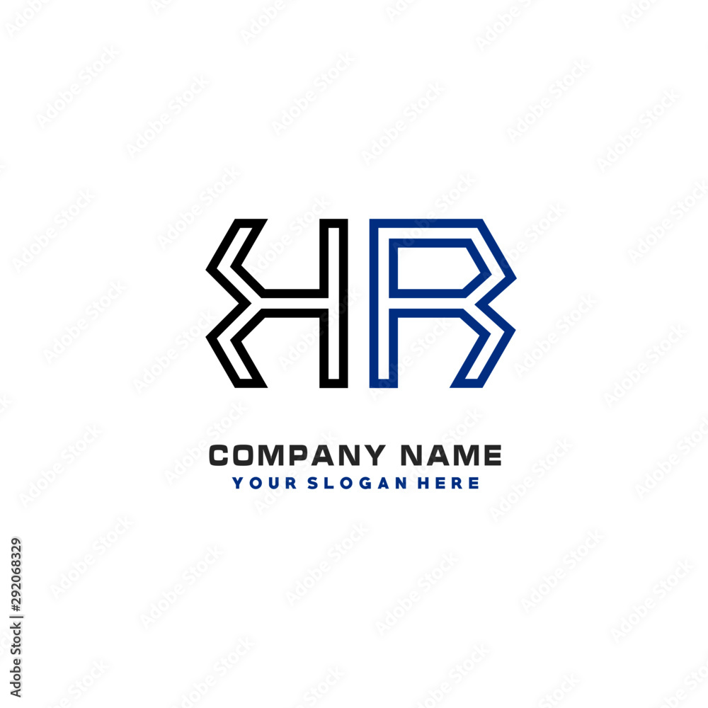 initials KR logo template vector. modern abstract initials logo shaped lines, initials KR logo template vector. modern abstract initials logo shaped lines,