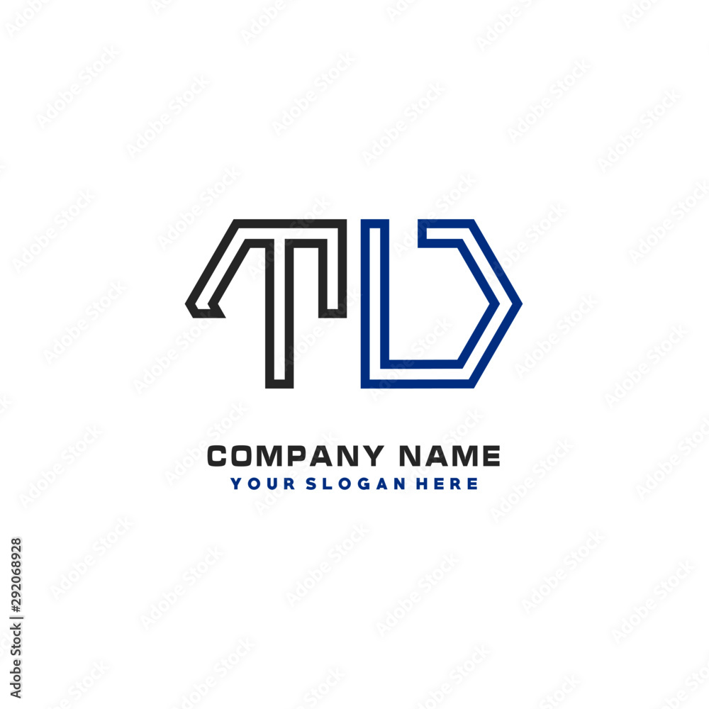 initials TV logo template vector. modern abstract initials logo shaped lines, initials TV logo template vector. modern abstract initials logo shaped lines,