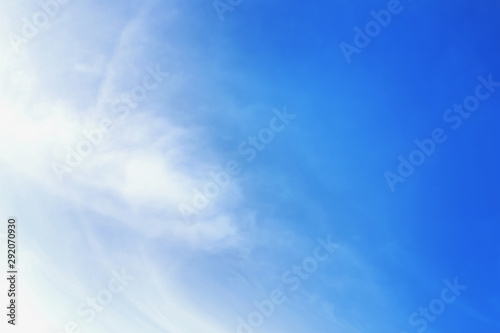 The sky is blue with clouds, beautiful by nature.