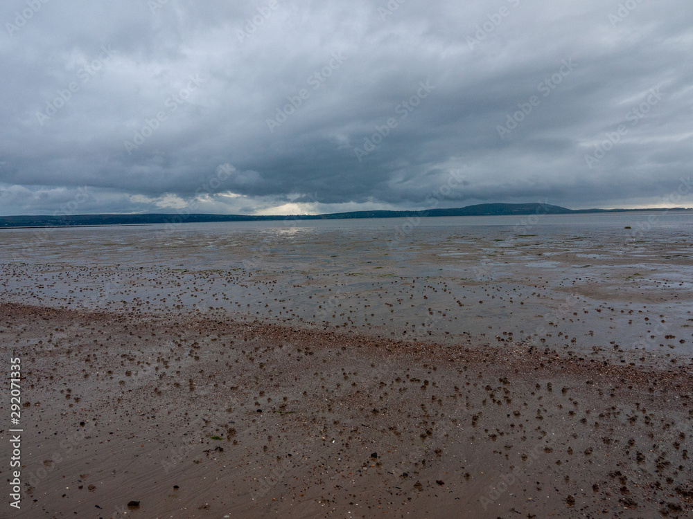 Llanelli beach south wales sky scene outside landscape beauty