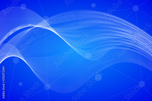 modern abstract background with blue color and white lines with a circle
