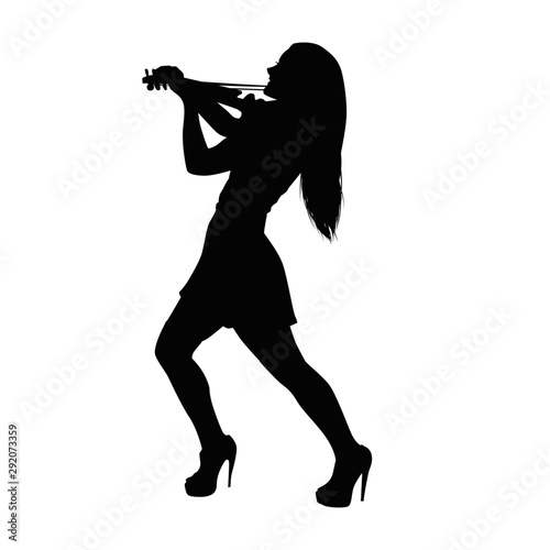 Violinist Silhouette