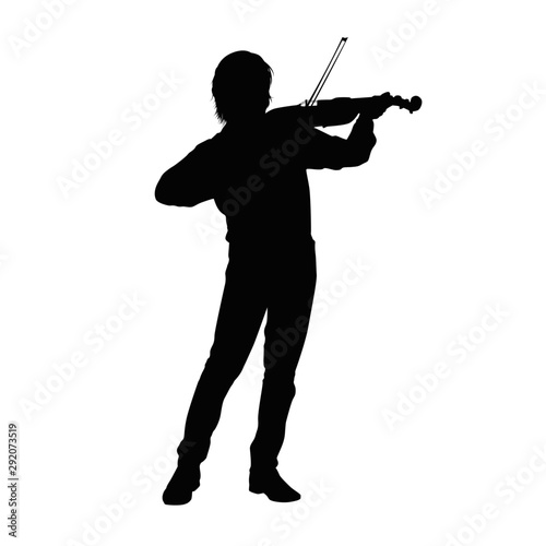 Violinist Silhouette